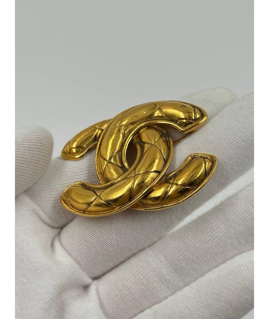 CHANEL Золотая позолоченная булавка / брошь, фото 5