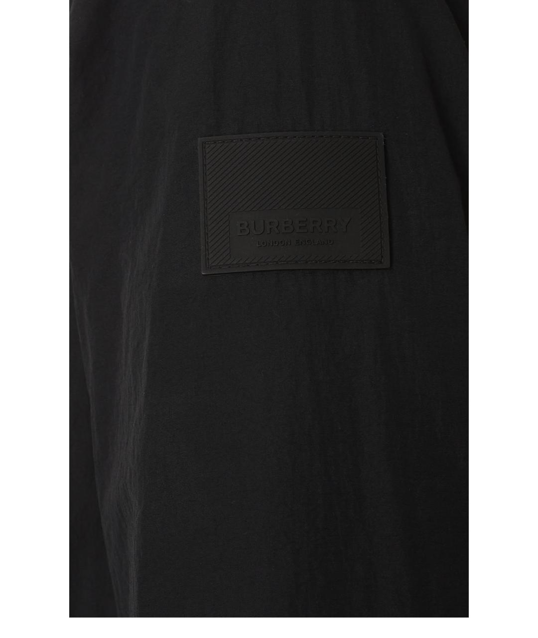 BURBERRY Черная полиамидовая куртка, фото 5