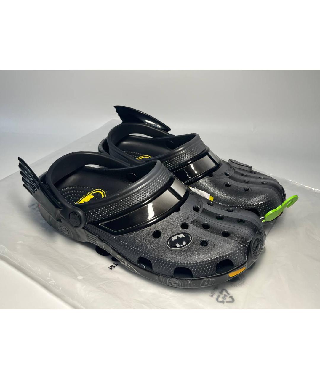CROCS Черные резиновые сандалии, фото 2