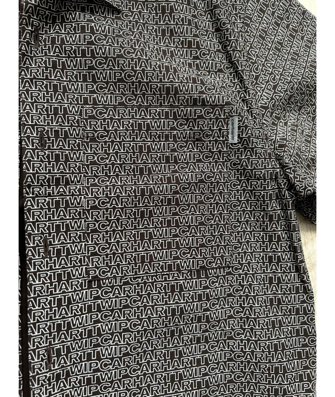 CARHARTT Коричневая хлопковая кэжуал рубашка, фото 4