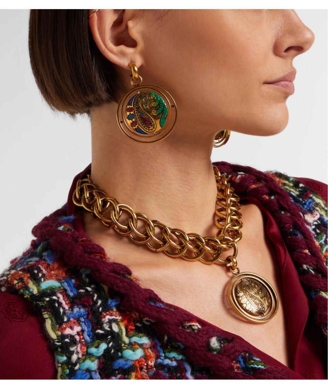 ETRO Золотые серьги, фото 5