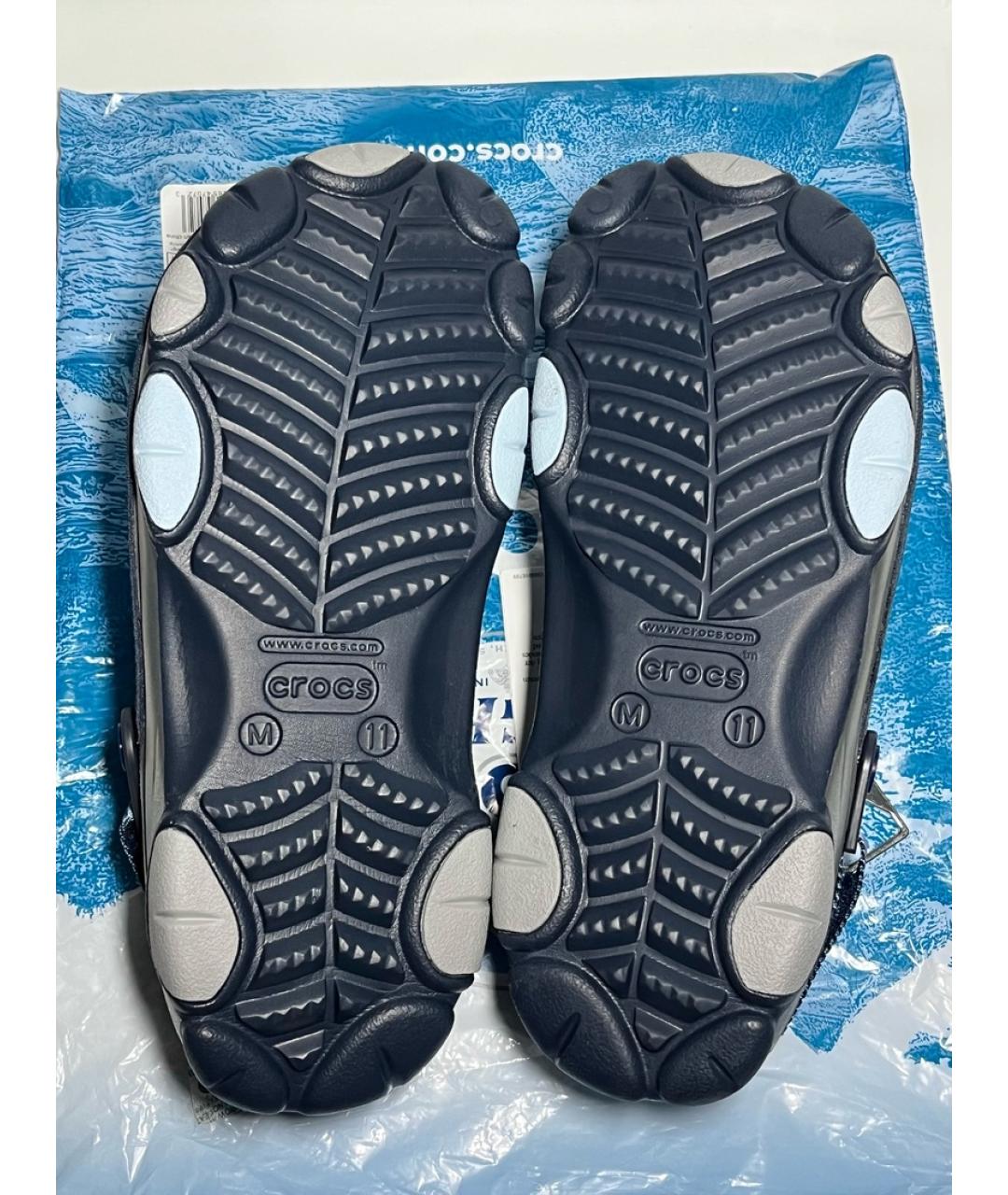 CROCS Голубые резиновые сандалии, фото 6