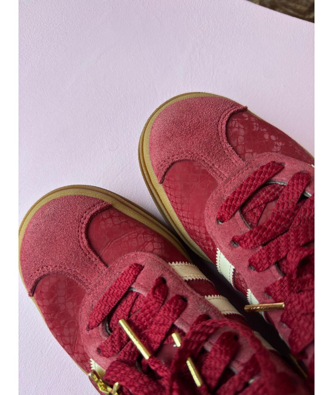 ADIDAS Бордовые текстильные кроссовки, фото 8