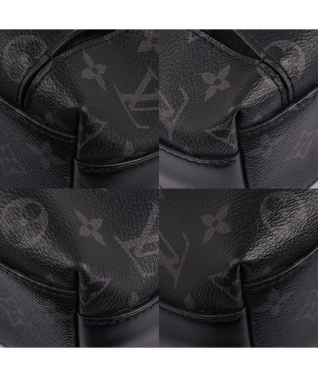 LOUIS VUITTON Черная кожаная сумка на плечо, фото 8
