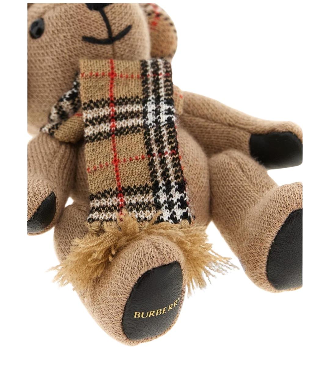 BURBERRY Бежевый брелок, фото 3