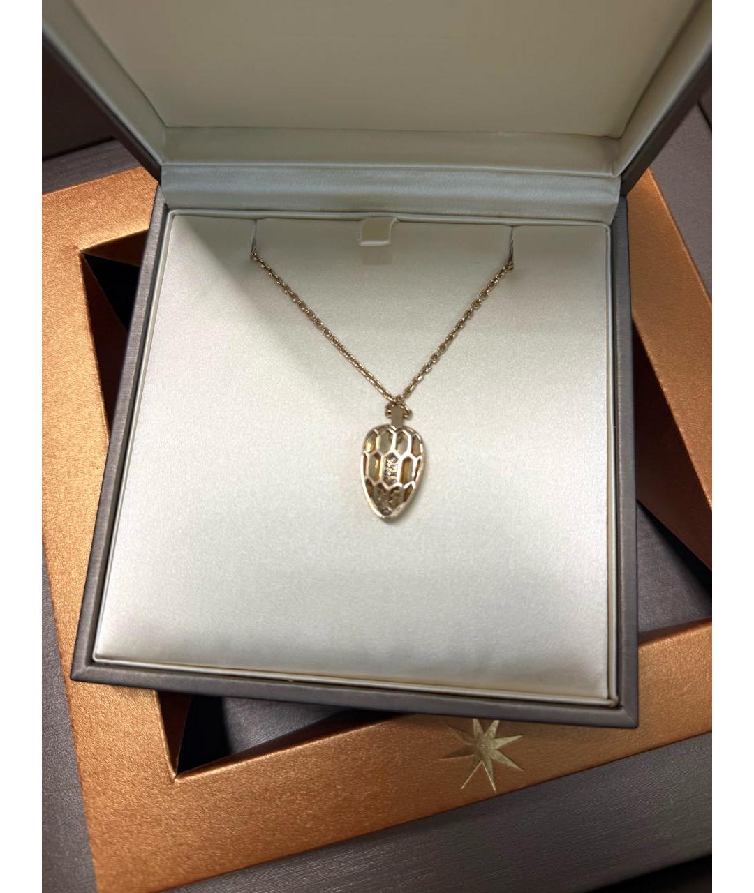 BVLGARI Розовая подвеска из розового золота, фото 3
