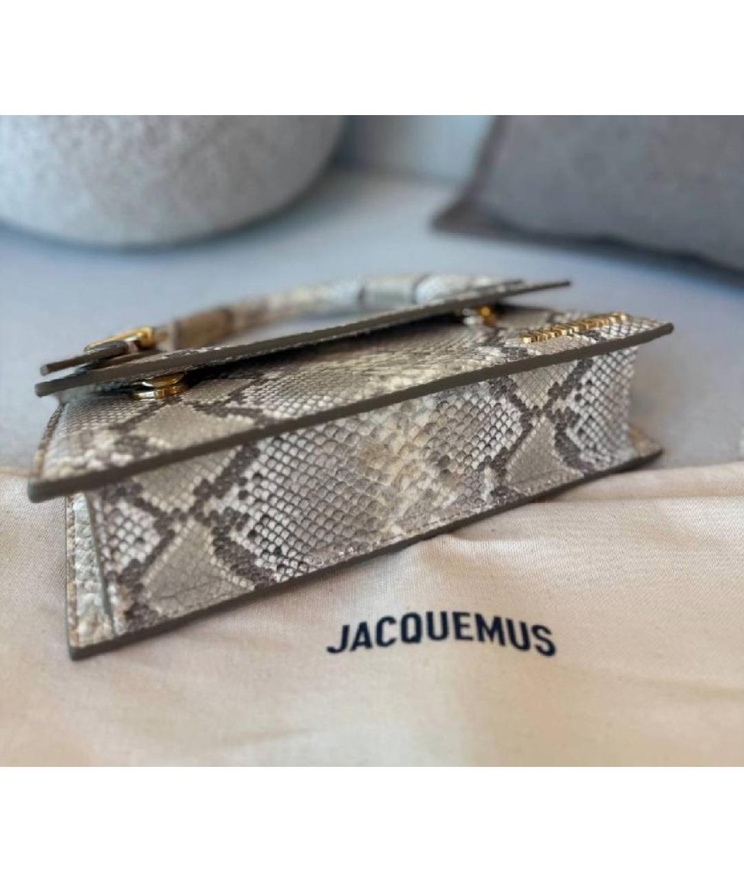 JACQUEMUS Кожаная сумка с короткими ручками, фото 2