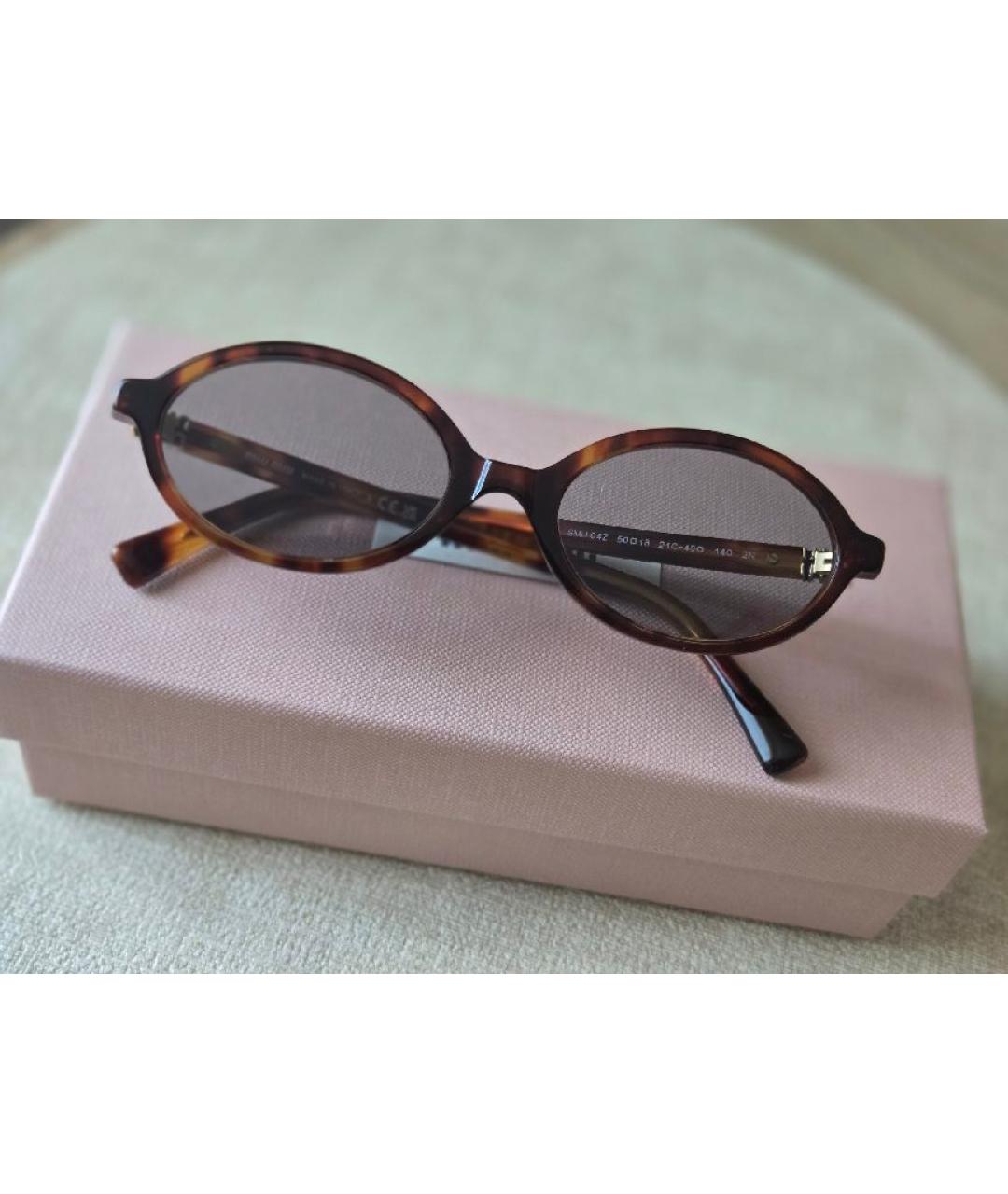 MIU MIU Коричневые солнцезащитные очки, фото 10