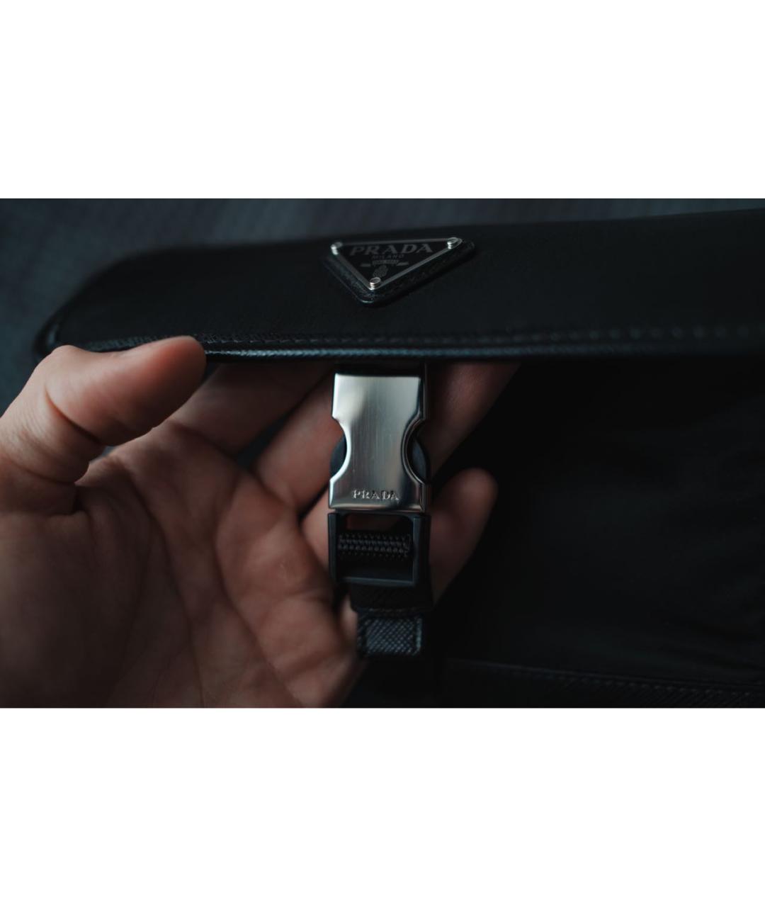 PRADA Черная сумка через плечо, фото 7