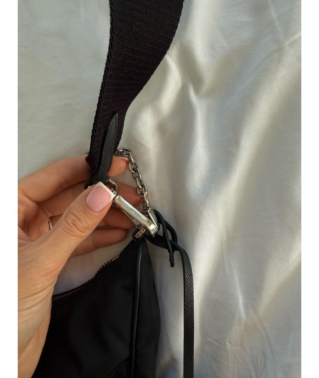 PRADA Черная тканевая сумка через плечо, фото 6