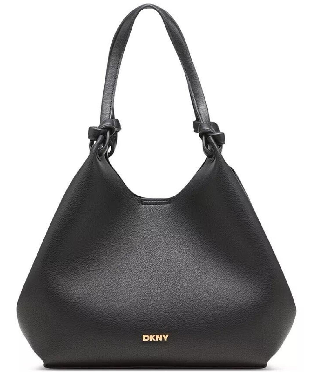 DKNY Черная сумка тоут из искусственной кожи, фото 6