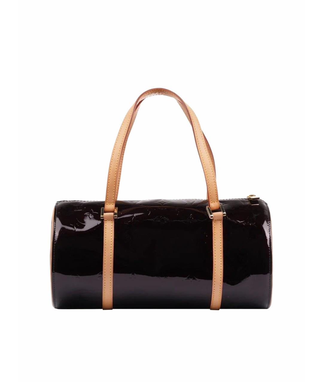 LOUIS VUITTON Бордовая сумка с короткими ручками из лакированной кожи, фото 1