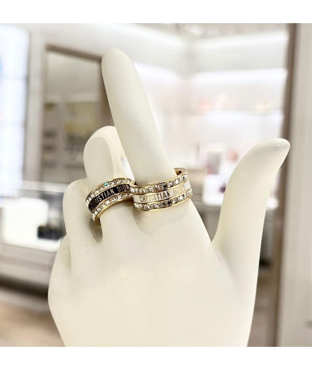 CHRISTIAN DIOR Золотое металлическое кольцо, фото 6