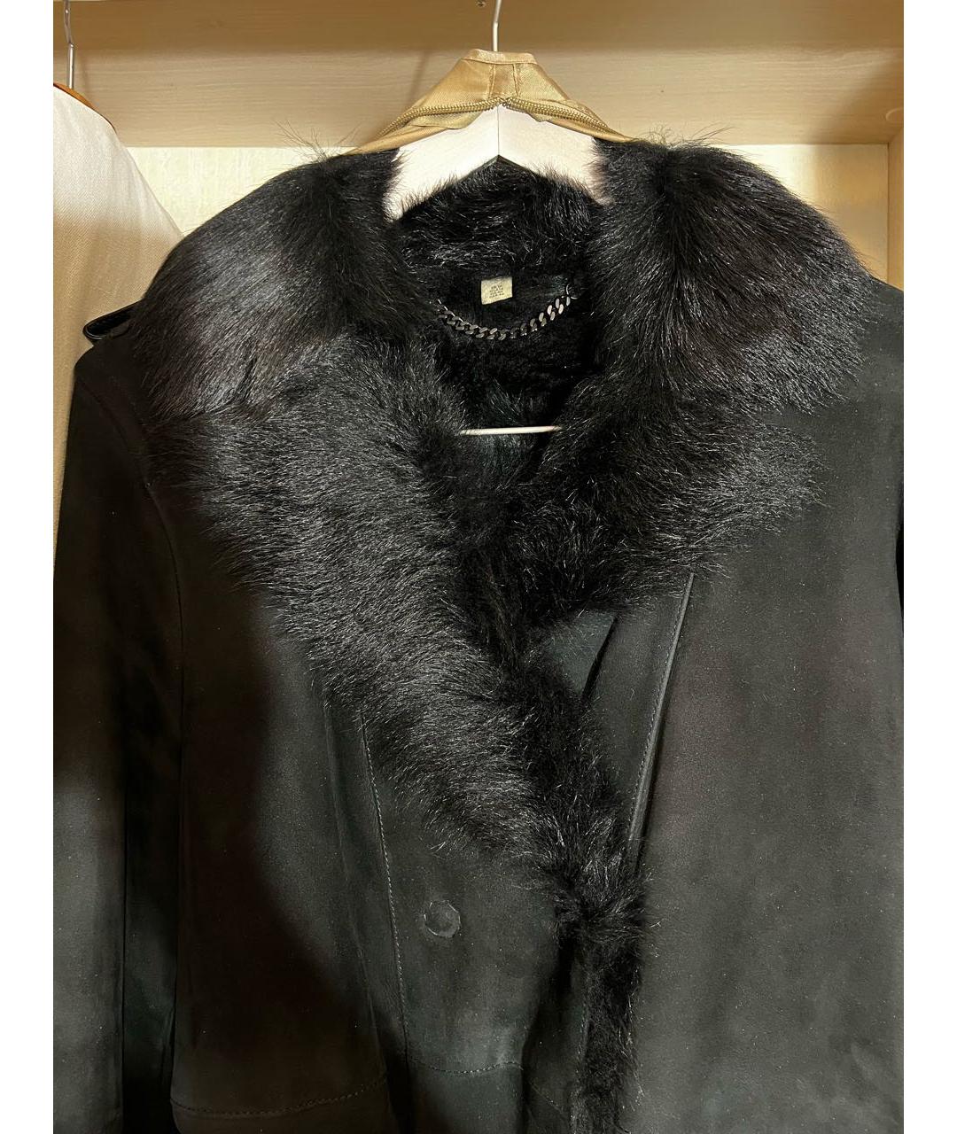 BURBERRY Черная дубленка, фото 3