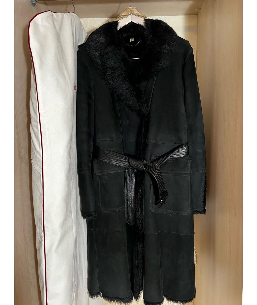 BURBERRY Черная дубленка, фото 2