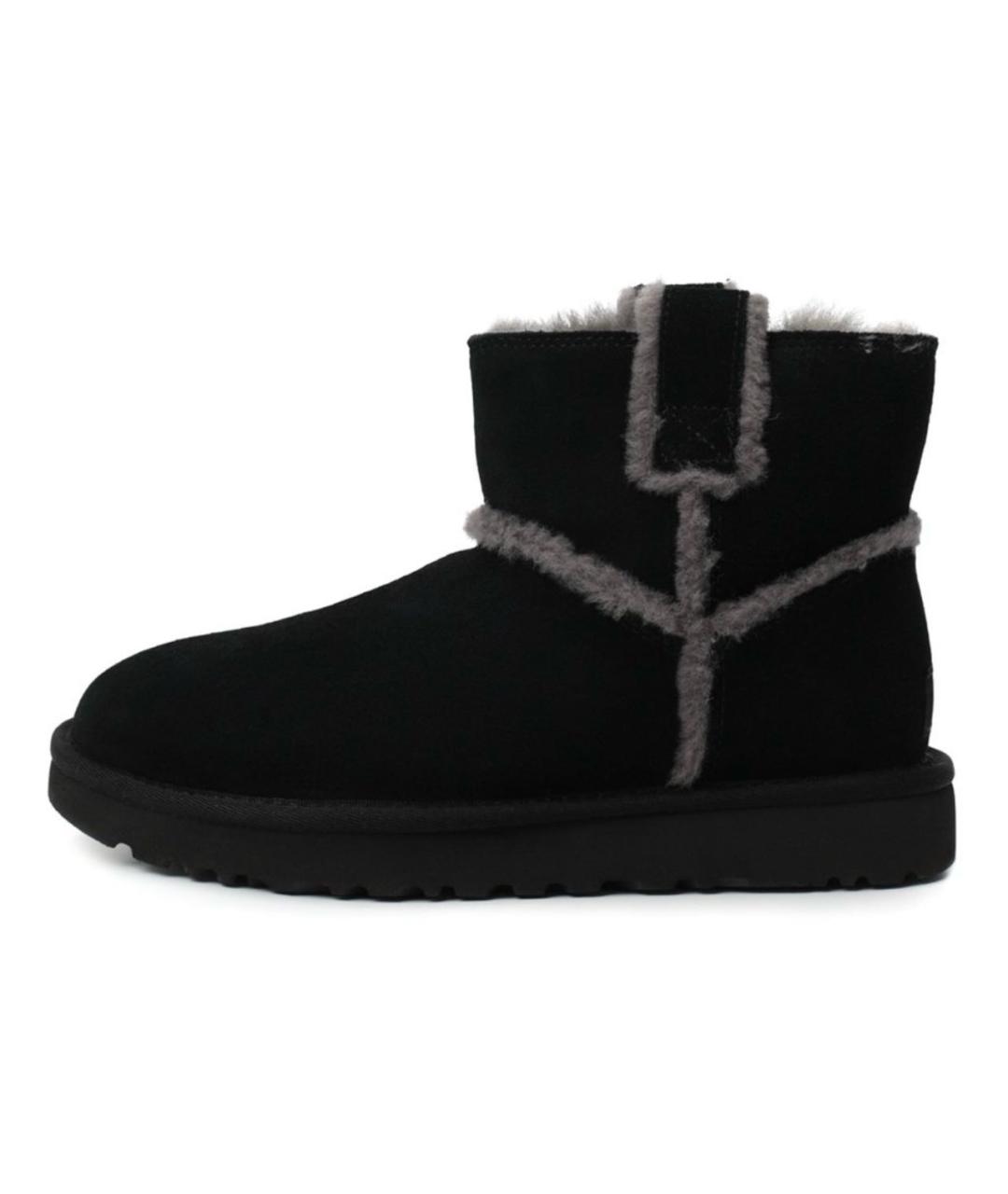 UGG AUSTRALIA Черные замшевые полусапоги, фото 5
