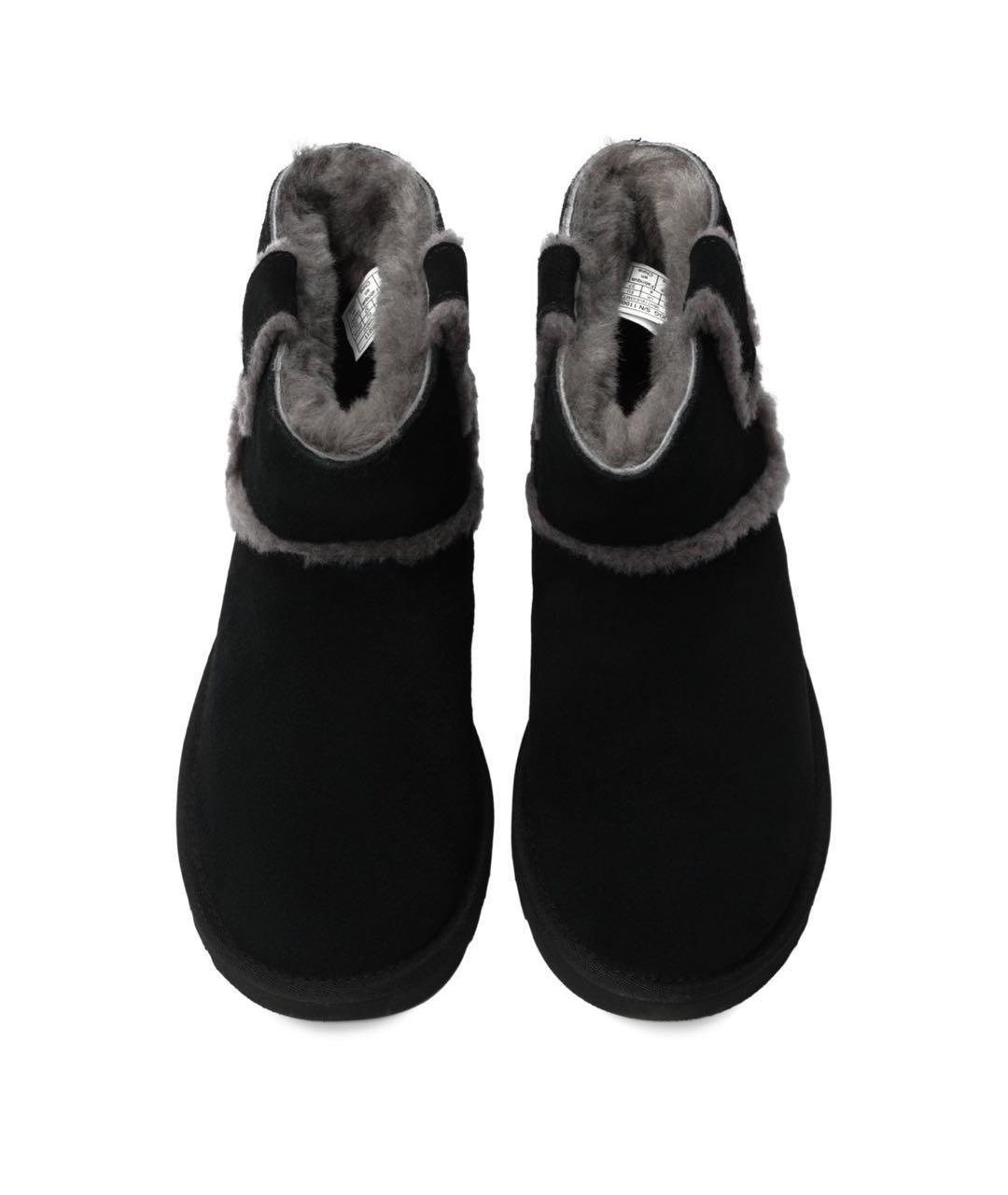UGG AUSTRALIA Черные замшевые полусапоги, фото 1