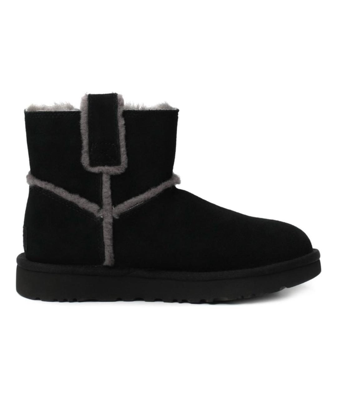 UGG AUSTRALIA Черные замшевые полусапоги, фото 2