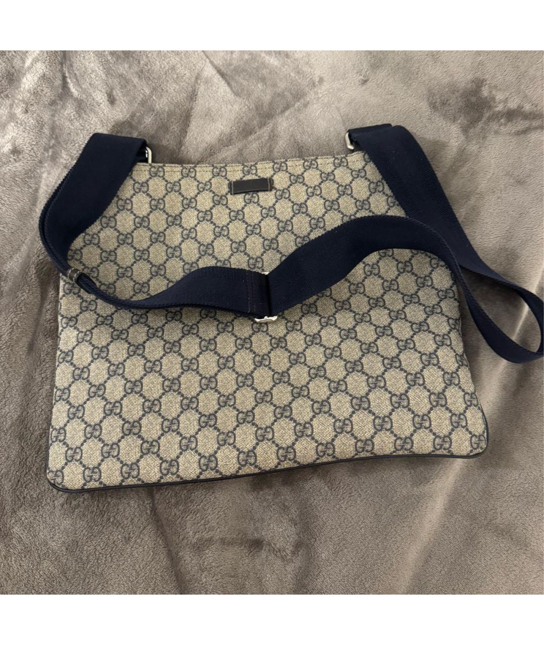 GUCCI Бежевая кожаная сумка на плечо, фото 7