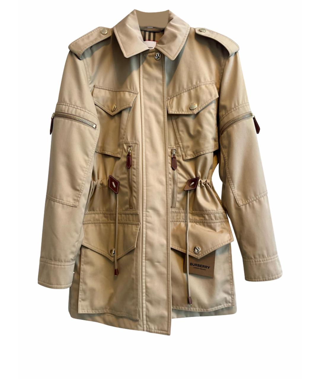 BURBERRY Бежевая хлопковая куртка, фото 1