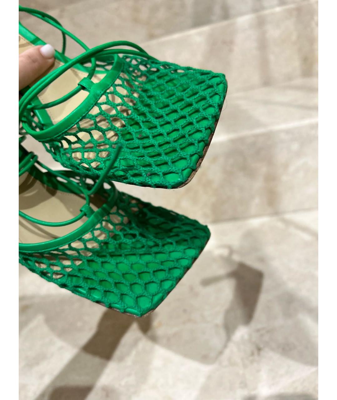 BOTTEGA VENETA Зеленые туфли, фото 5