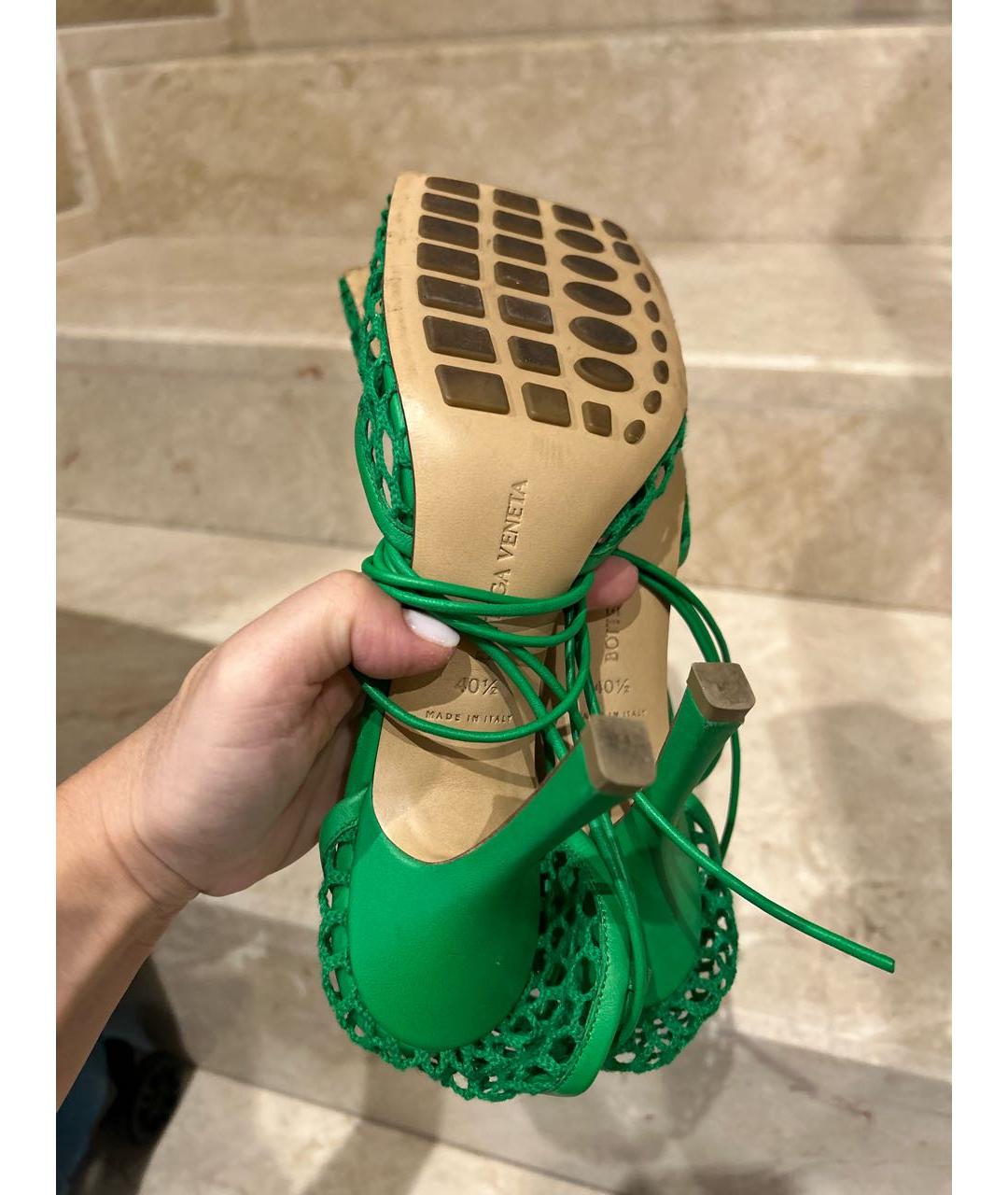 BOTTEGA VENETA Зеленые туфли, фото 6
