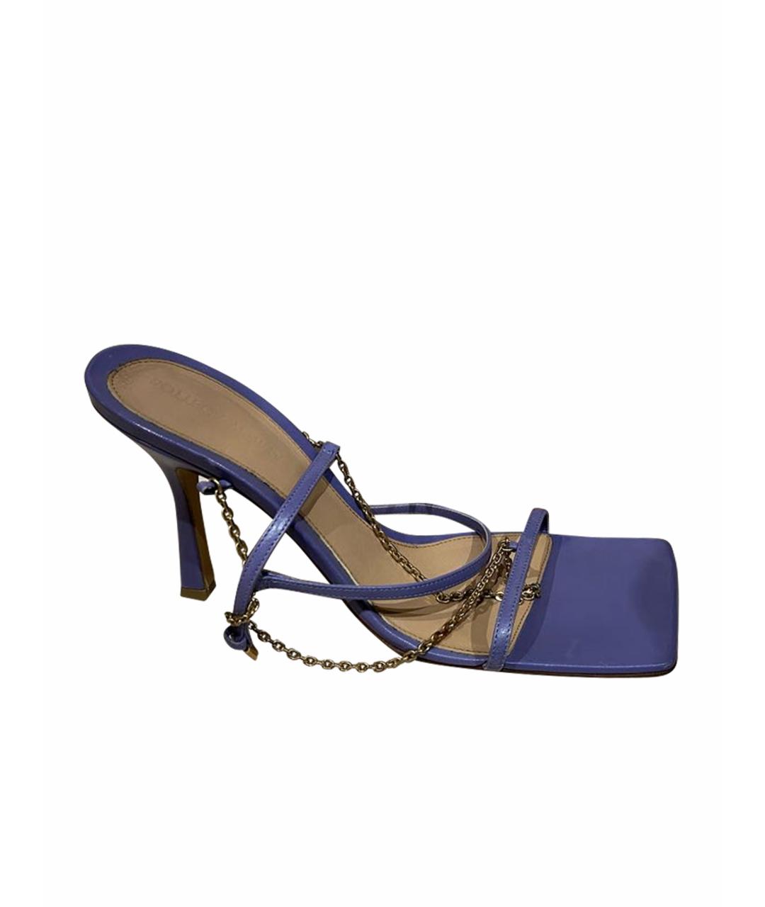 BOTTEGA VENETA Фиолетовые кожаные туфли, фото 1
