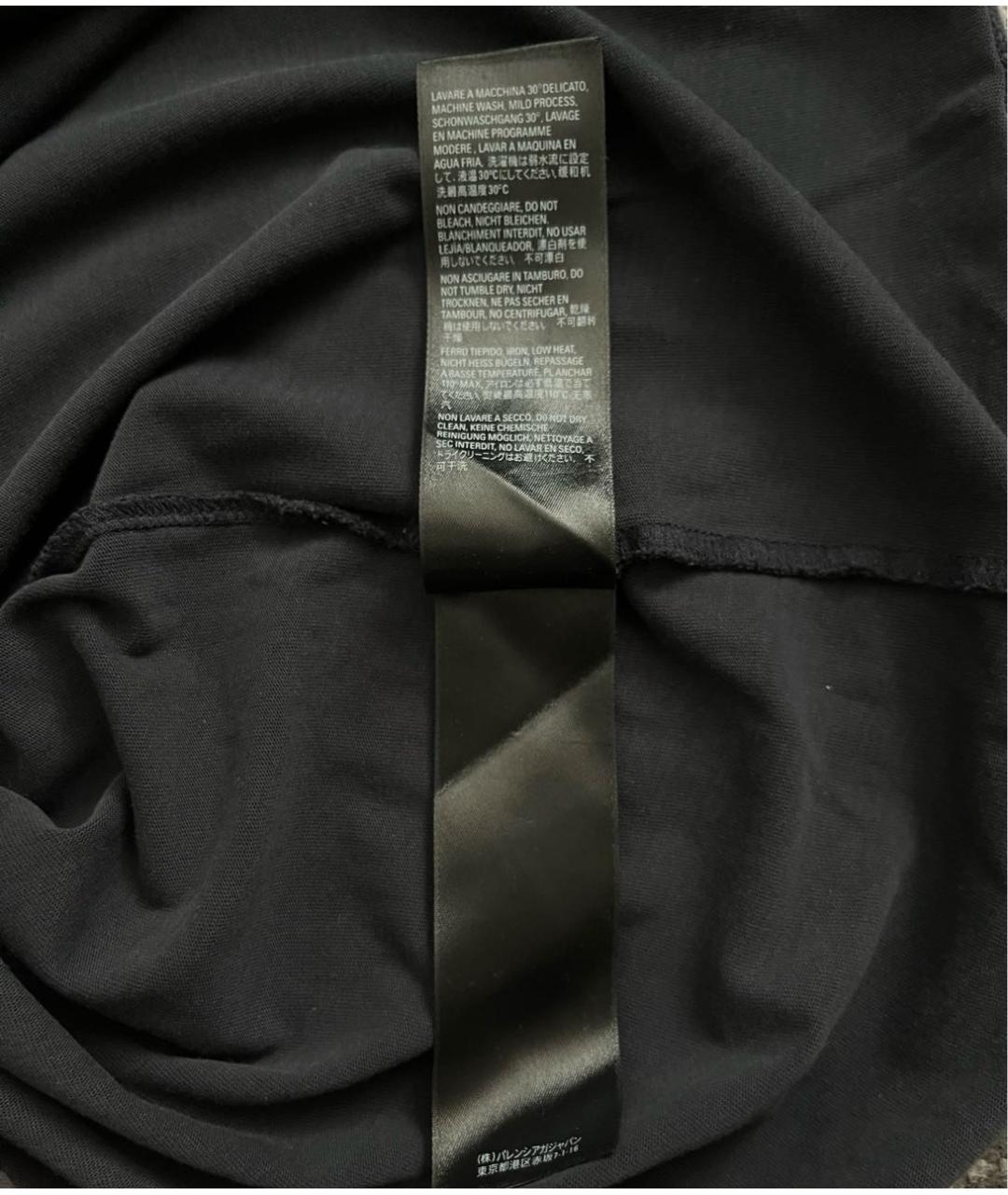 BALENCIAGA Серая хлопковая футболка, фото 7