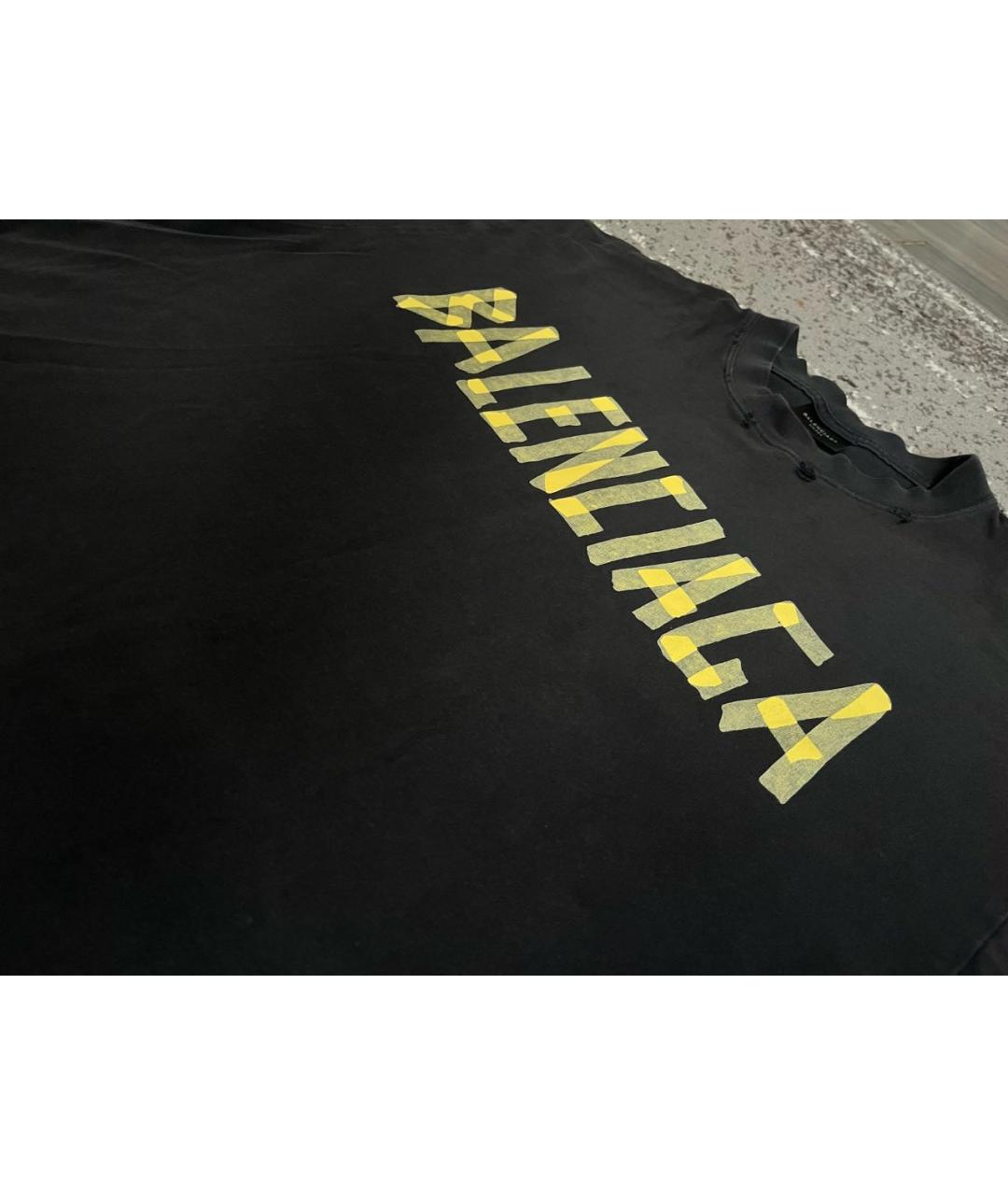BALENCIAGA Серая хлопковая футболка, фото 3