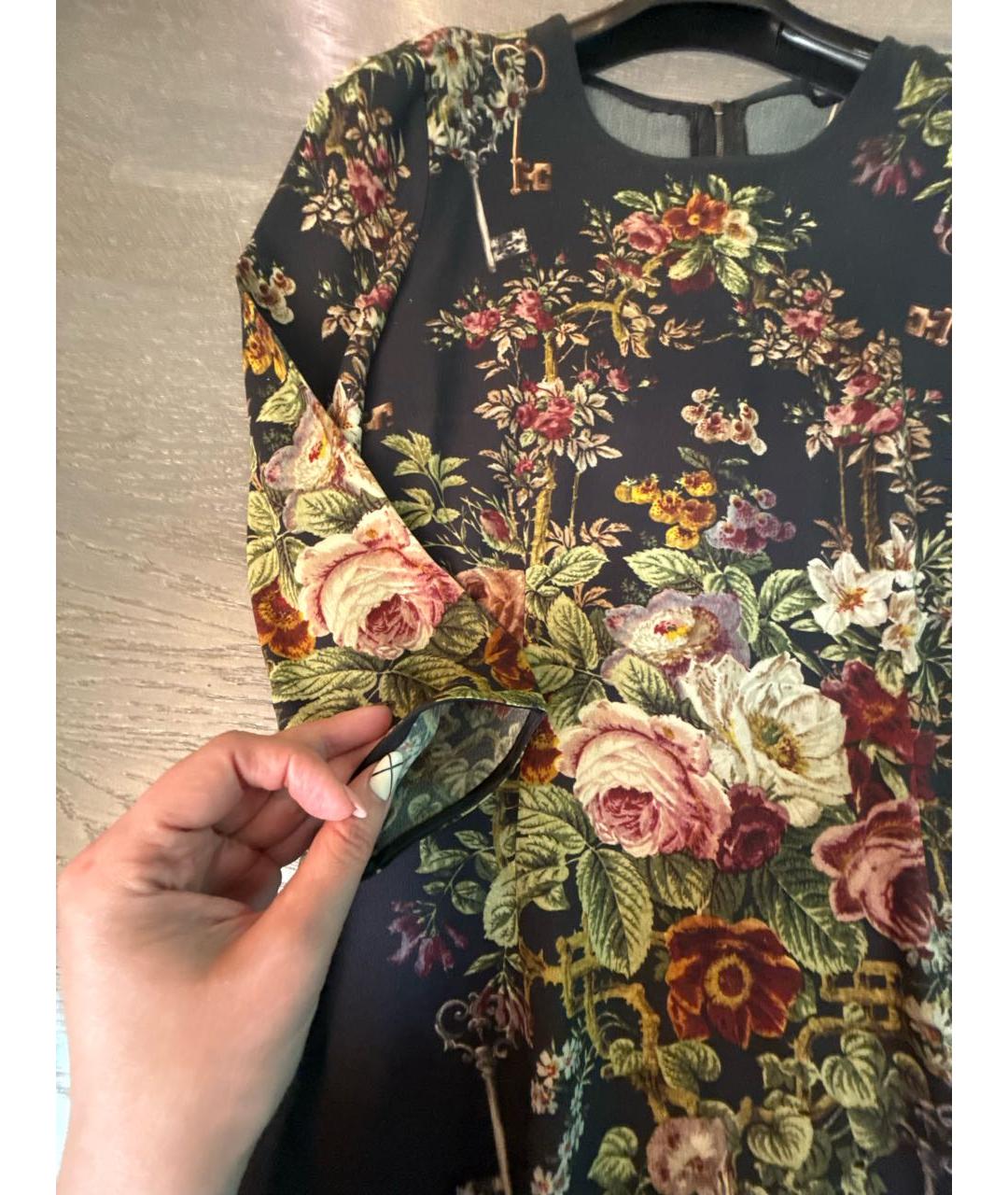 DOLCE&GABBANA Черная вискозная блузы, фото 4