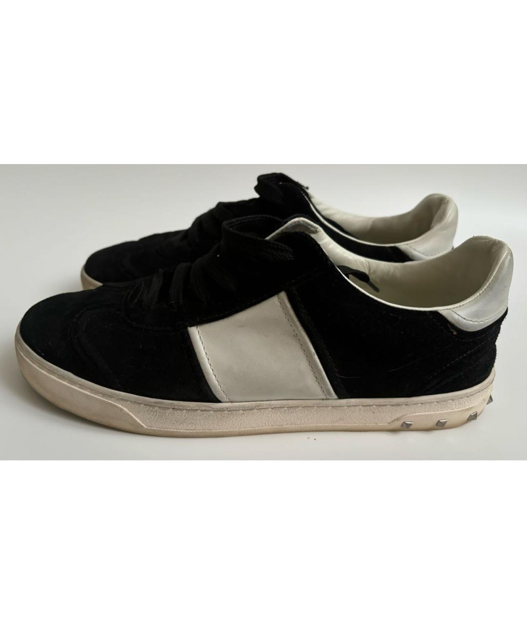 VALENTINO Черные замшевые кроссовки, фото 2