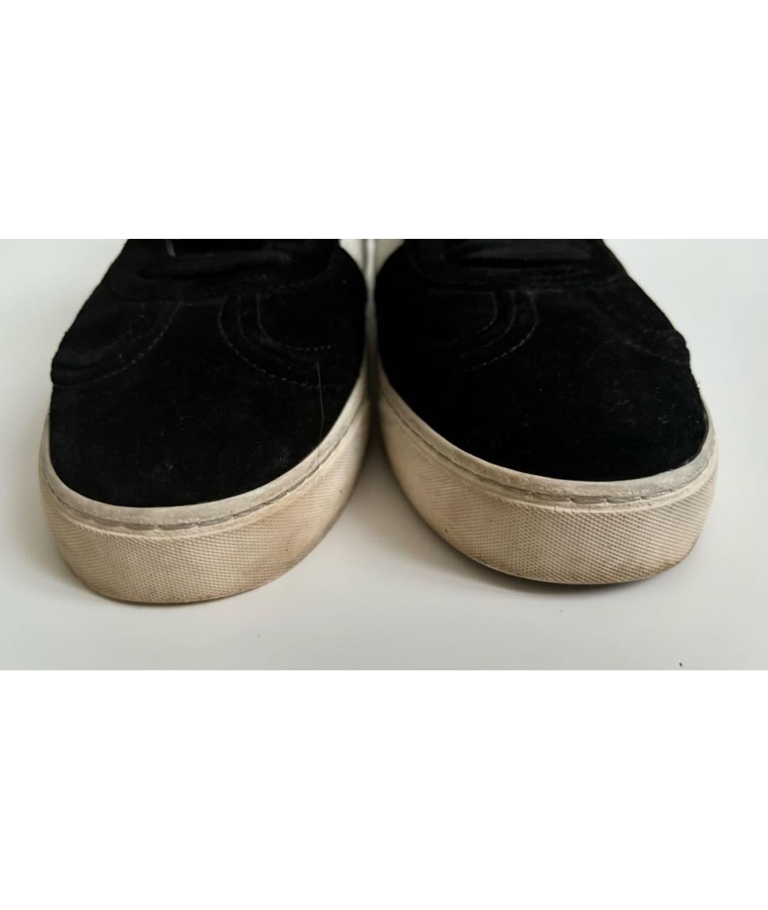 VALENTINO Черные замшевые кроссовки, фото 5