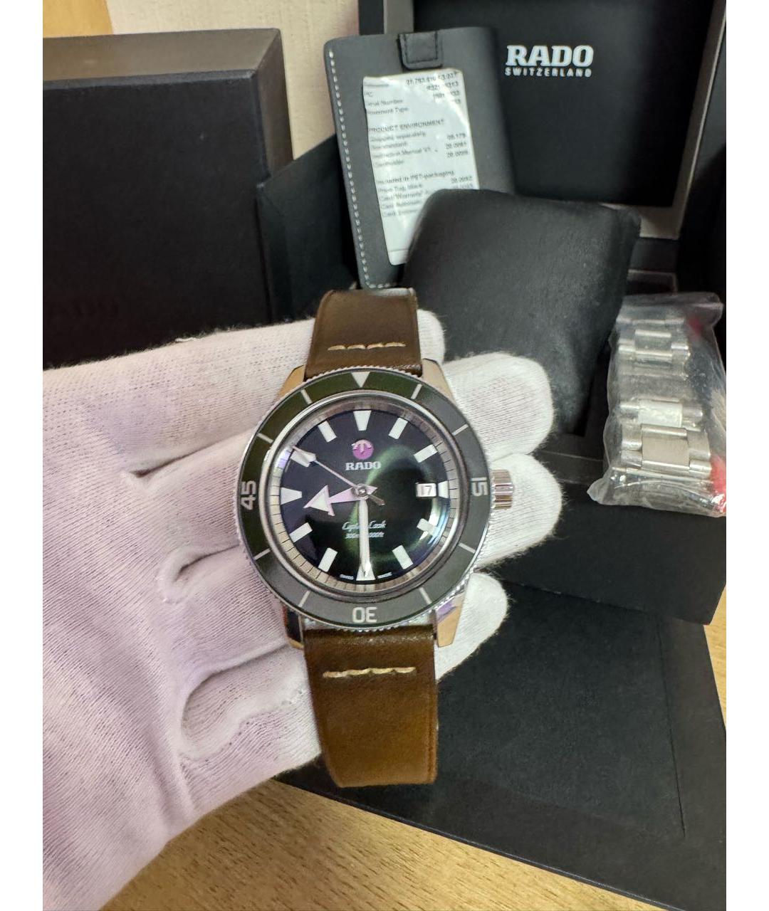 RADO Зеленые часы, фото 6