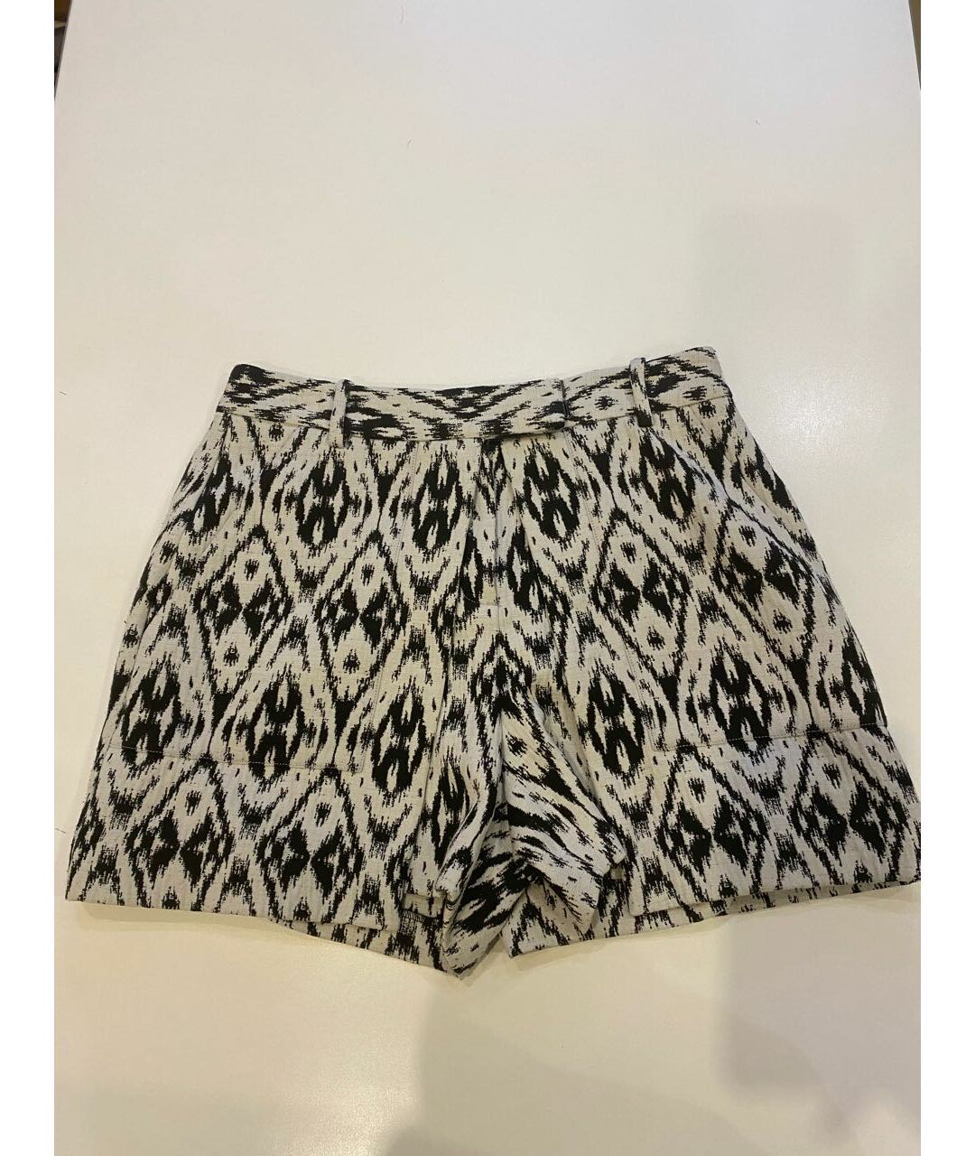 THEORY Серая полиэстеровая юбка-шорты, фото 4