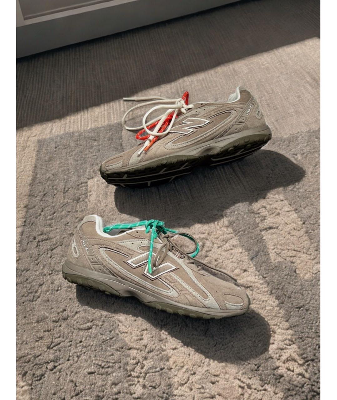 NEW BALANCE Бежевые замшевые кроссовки, фото 8