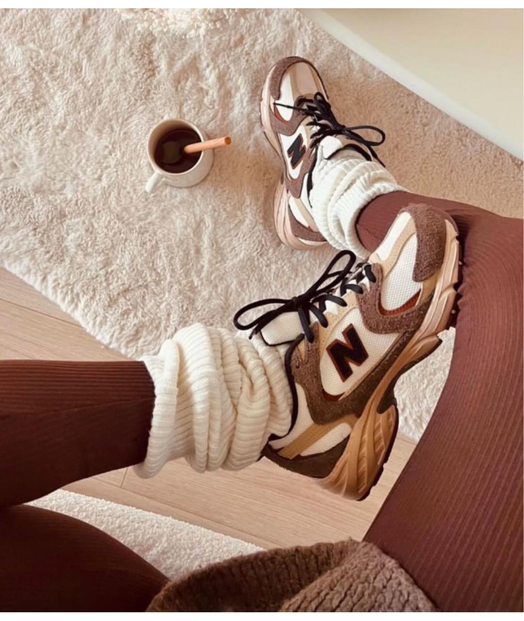 NEW BALANCE Коричневые кроссовки, фото 5
