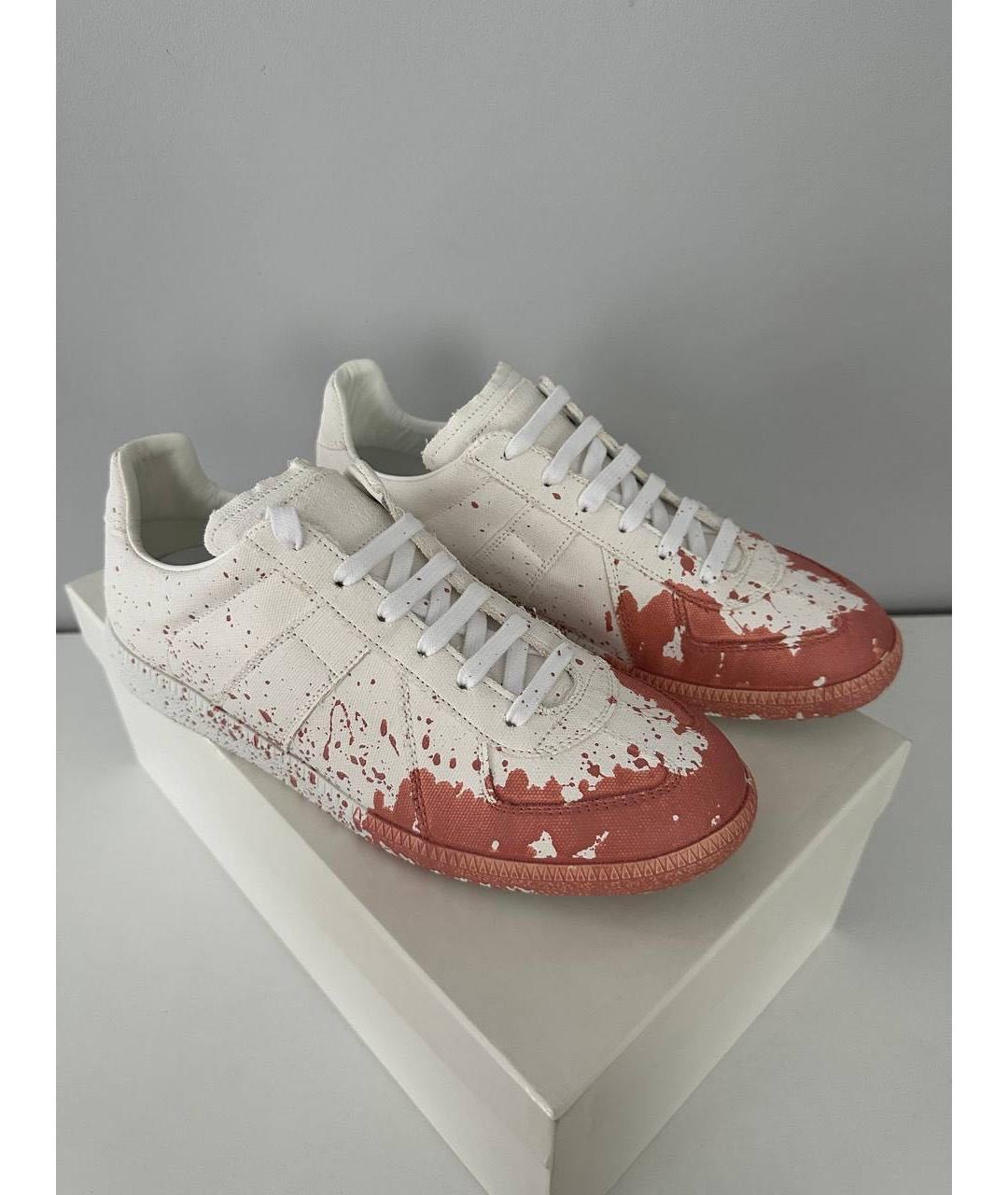 MAISON MARGIELA Белые низкие кроссовки / кеды, фото 3