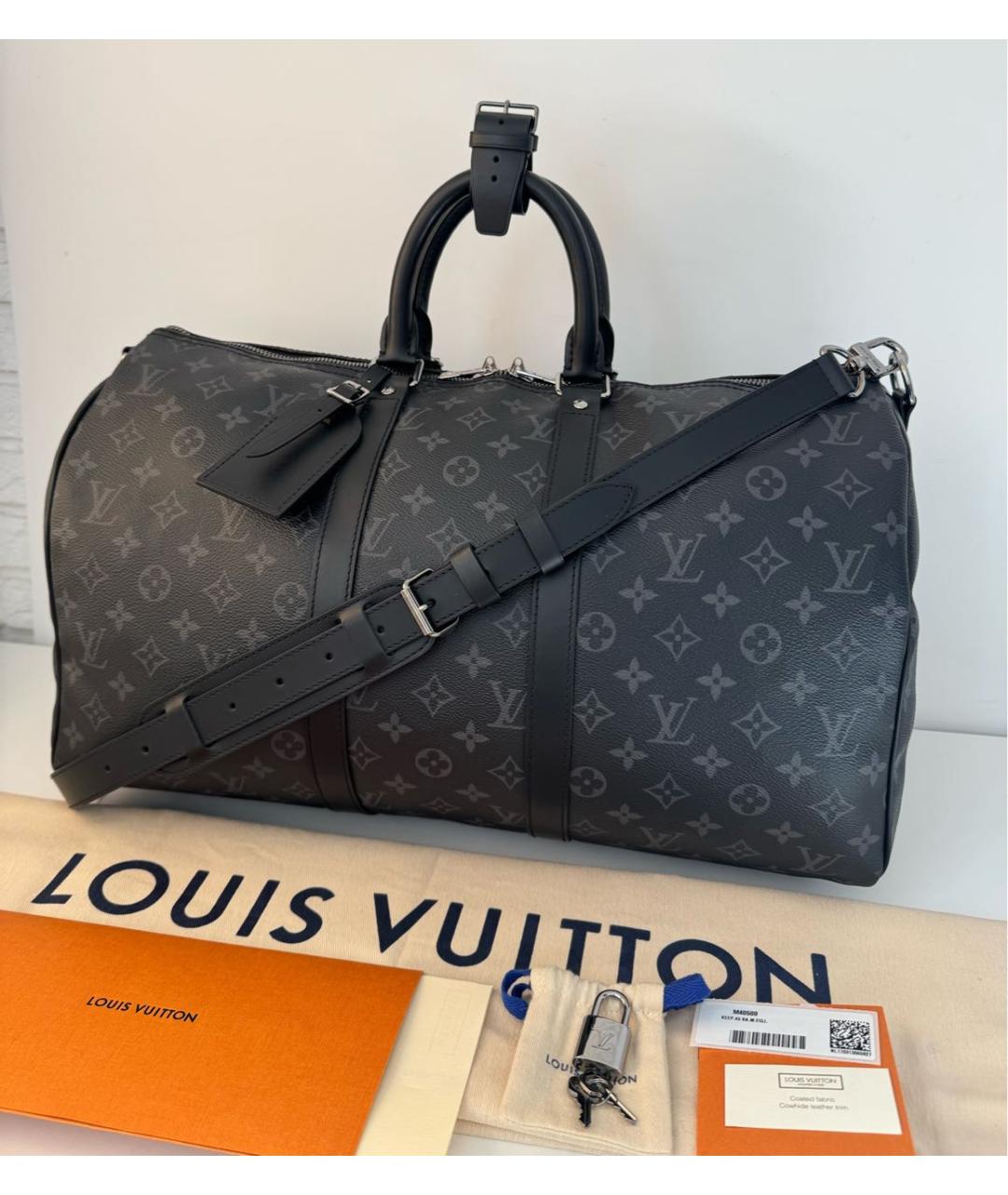 LOUIS VUITTON Серая дорожная/спортивная сумка, фото 3