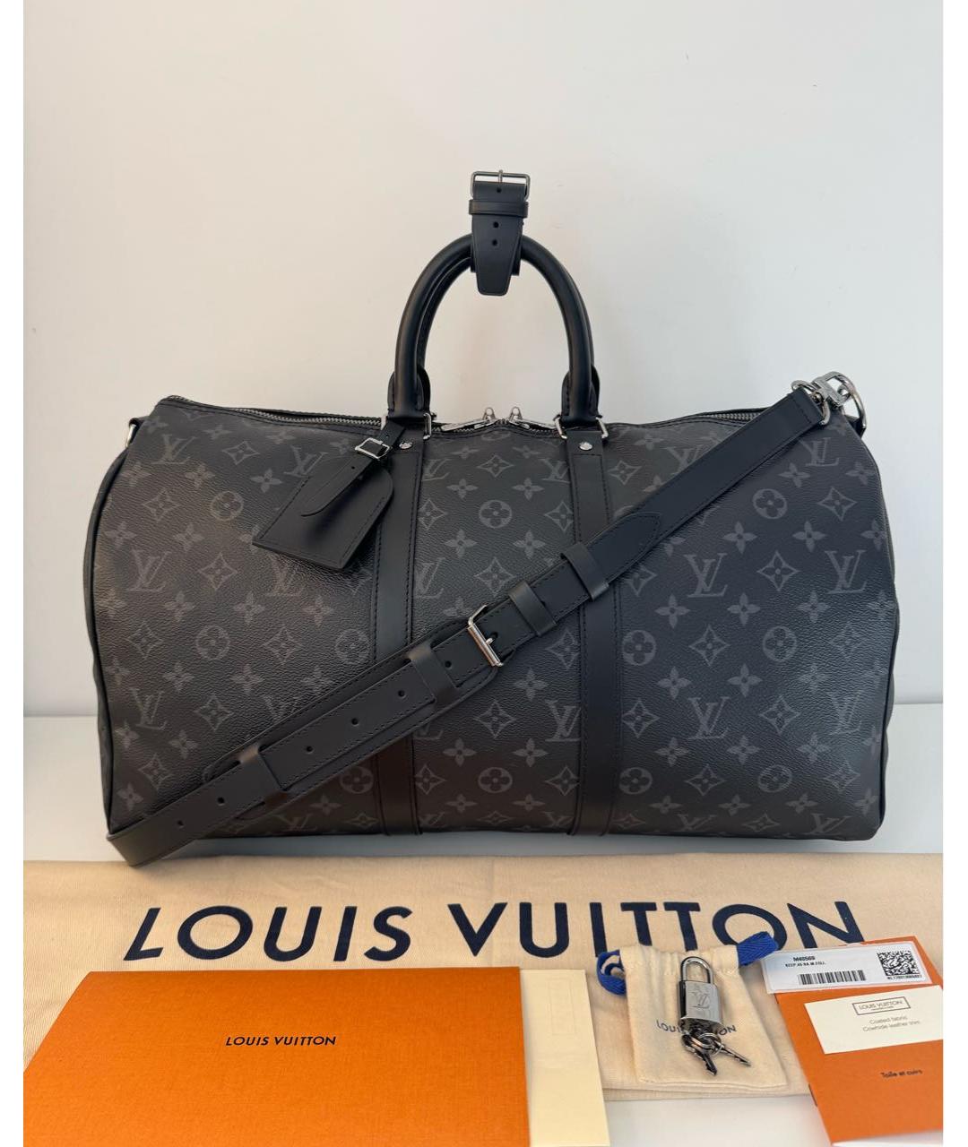 LOUIS VUITTON Серая дорожная/спортивная сумка, фото 9