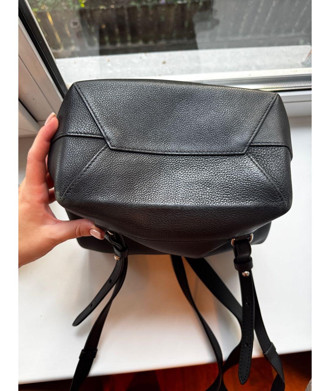 LOUIS VUITTON Черный кожаный рюкзак, фото 8