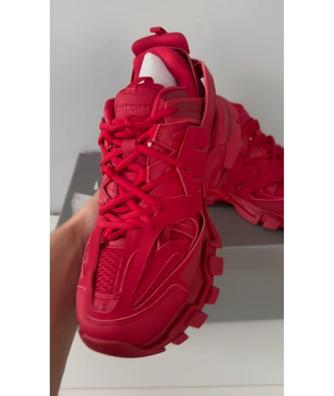 BALENCIAGA Красные низкие кроссовки / кеды, фото 4