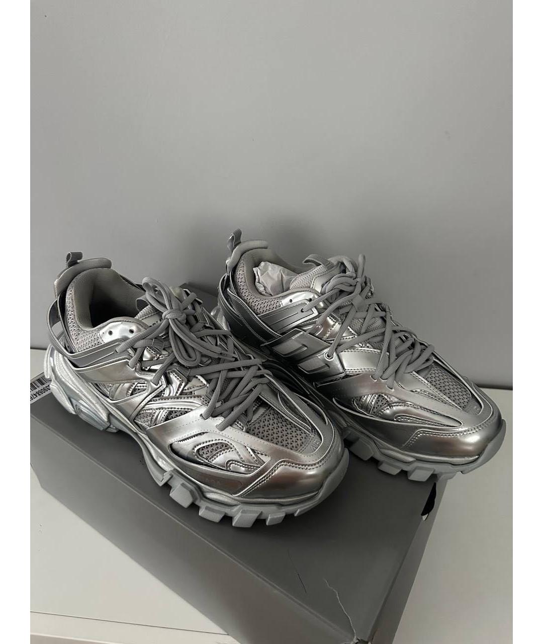 BALENCIAGA Серебряные низкие кроссовки / кеды, фото 2