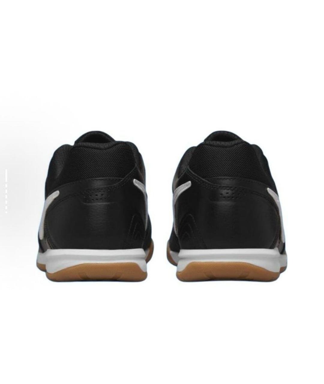 NIKE Черные кожаные низкие кроссовки / кеды, фото 5