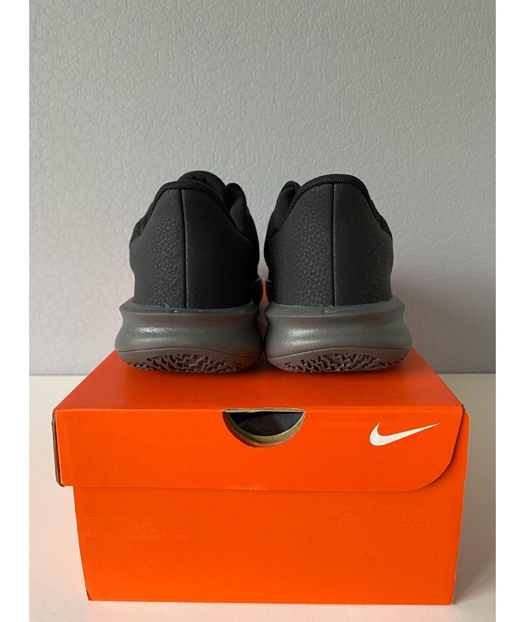 NIKE Черные текстильные низкие кроссовки / кеды, фото 5