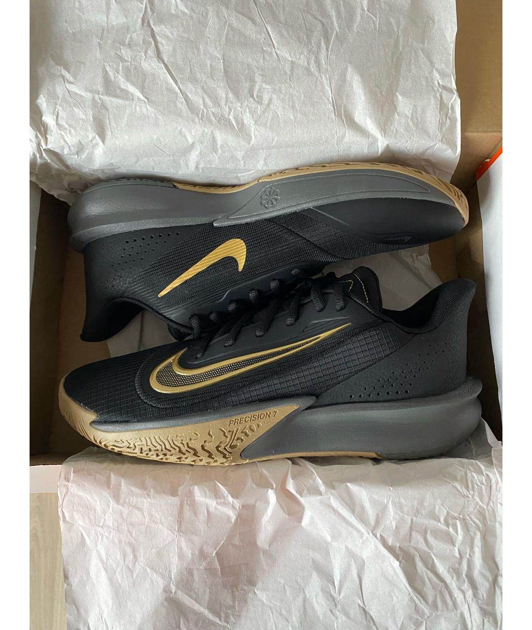 NIKE Черные текстильные низкие кроссовки / кеды, фото 2