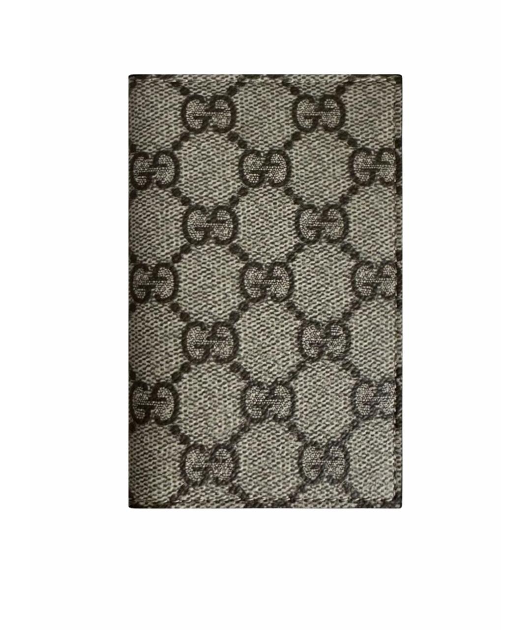 GUCCI Коричневая визитница, фото 1