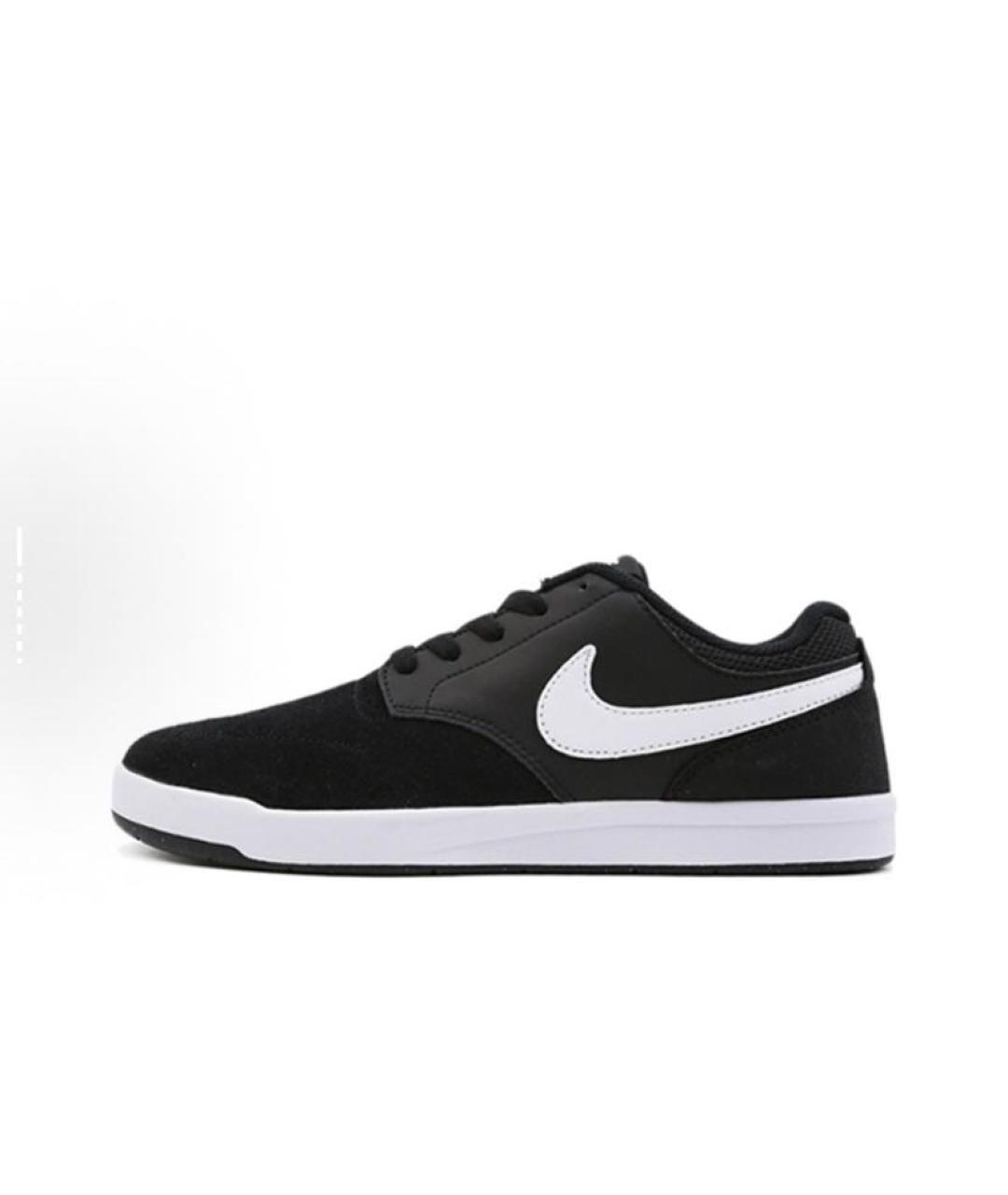 NIKE Черные текстильные низкие кроссовки / кеды, фото 2