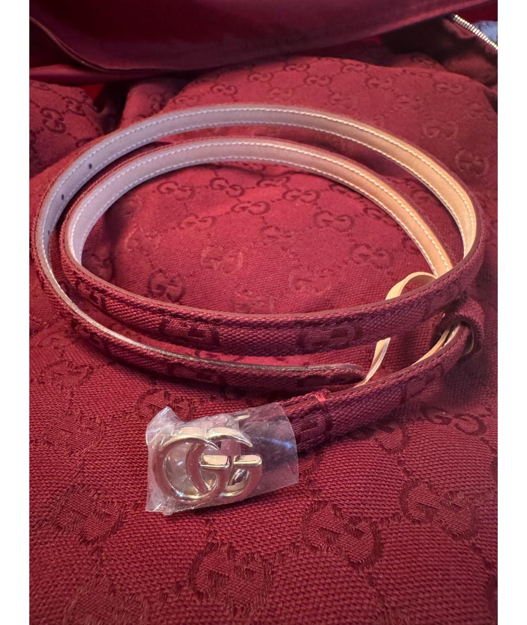 GUCCI Бордовый хлопковый пуховик, фото 5