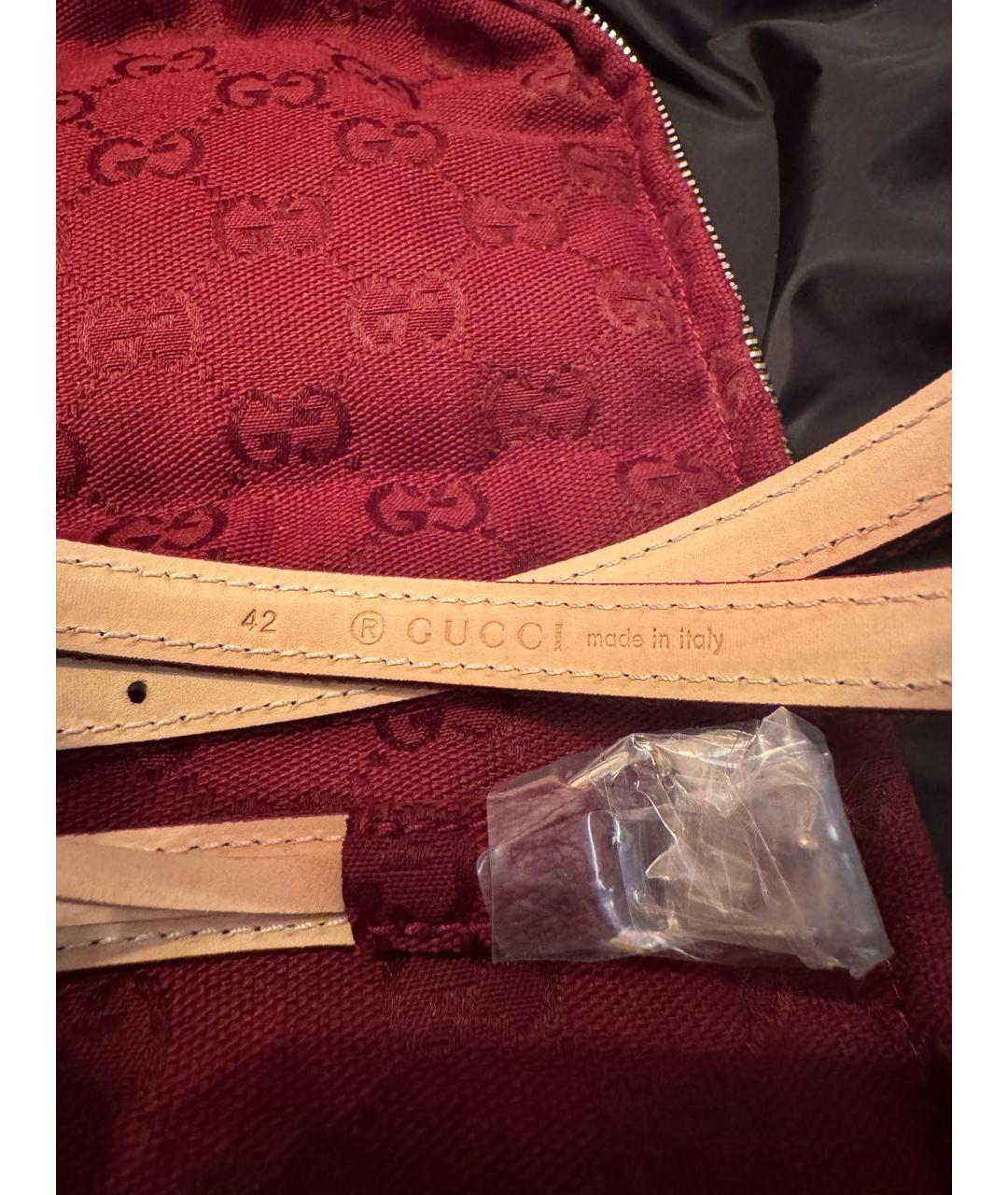 GUCCI Бордовый хлопковый пуховик, фото 7