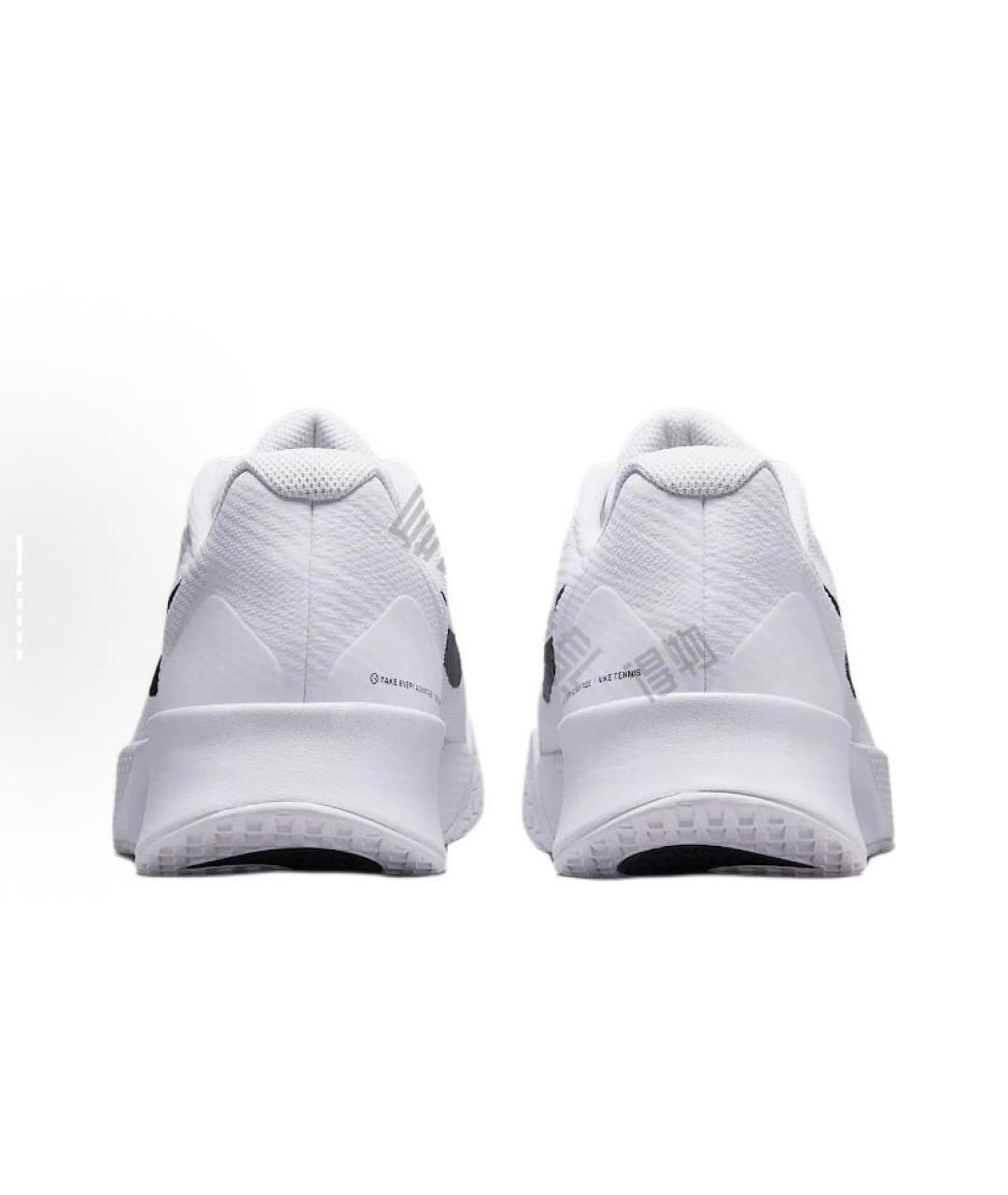 NIKE Белые текстильные низкие кроссовки / кеды, фото 3